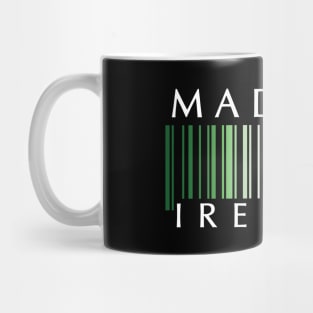 Made in Ireland flag barcode Mug